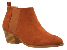Load image into Gallery viewer, Suede Bootie- Brown