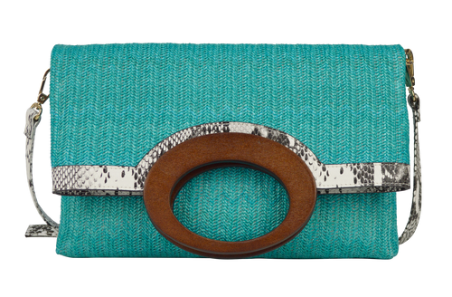 Wooden Handle Convertible Bag