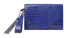 Load image into Gallery viewer, Embossed Clutch- Blue
