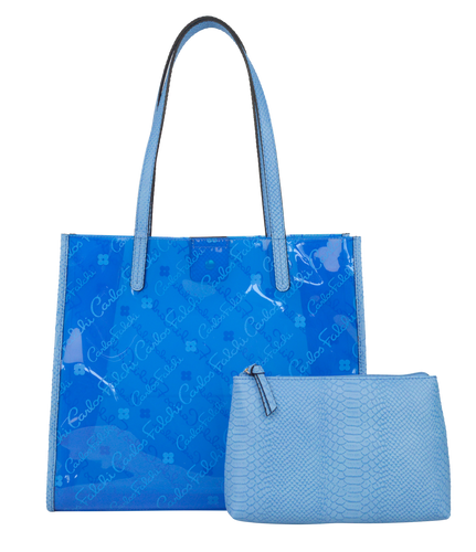 Clear Logo Tote with Pouch