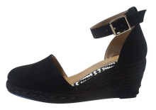 Load image into Gallery viewer, Ankle Strap Espadrille- Black
