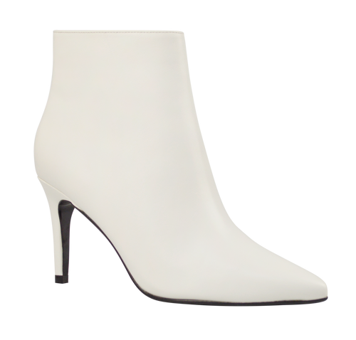 White Heeled Bootie