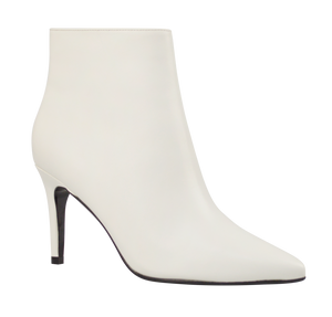 White Heeled Bootie