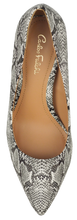 Load image into Gallery viewer, Suede Block Heel - Python