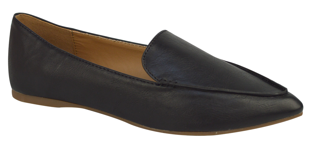 Pointy Black Loafer