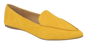 Pointy Loafer- Yellow Suede