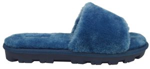 Furry Slipper Slide- Blue