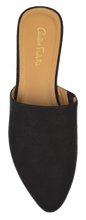 Load image into Gallery viewer, Black Suede Mule- Flat