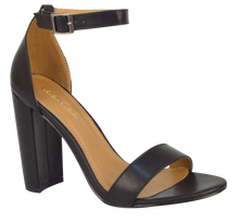 Load image into Gallery viewer, Ankle Strap Sandal- Black