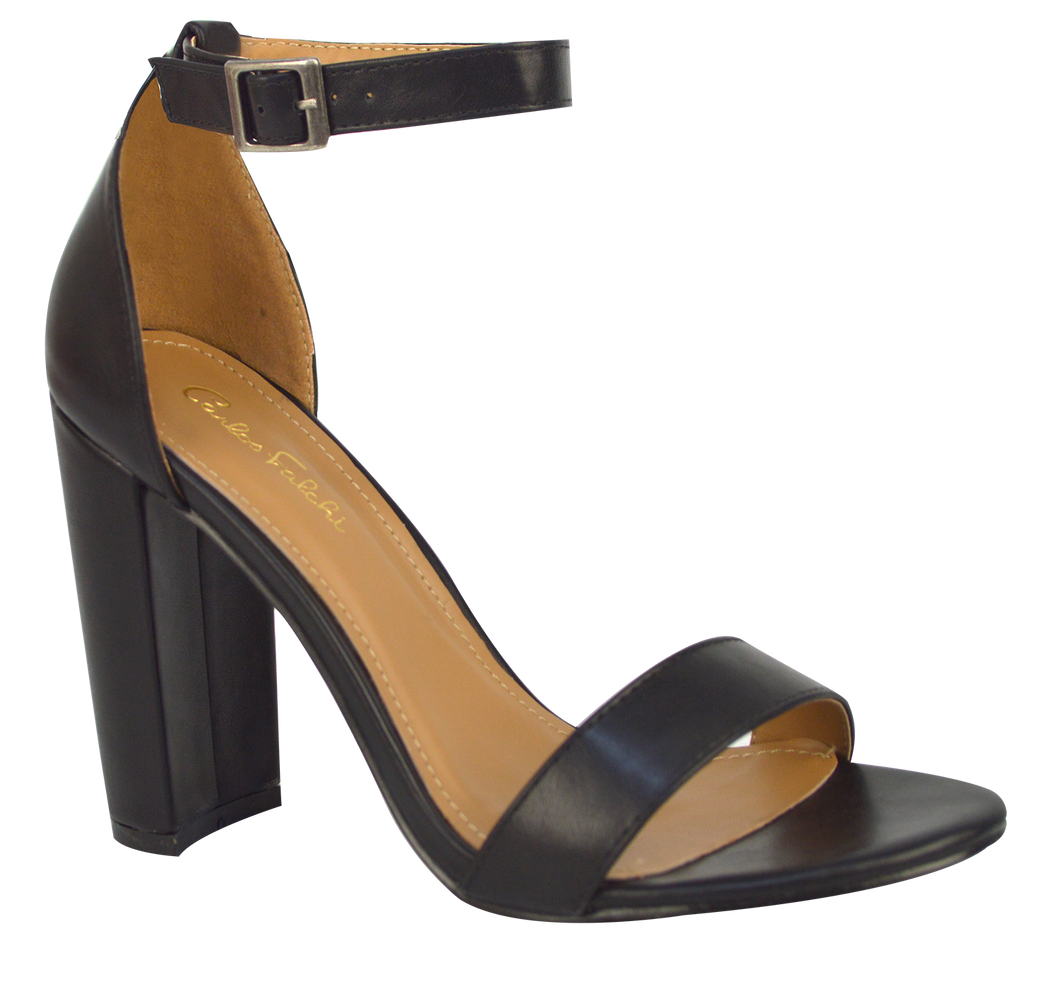 Ankle Strap Sandal- Black