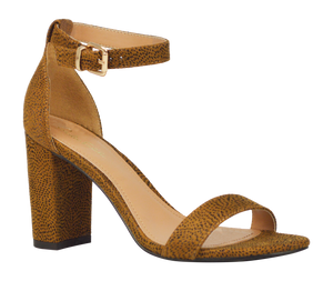 Ankle Strap Sandal- Animal Print