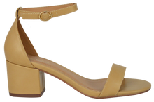 Load image into Gallery viewer, Ankle Strap Sandal, Low- Beige