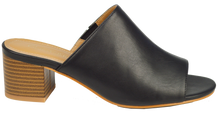 Load image into Gallery viewer, Open Toe Mule- Black