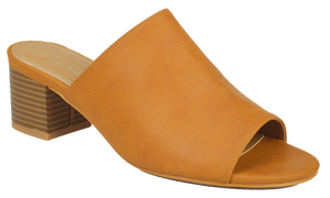 Open Toe Mule- Saddle