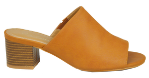 Open Toe Mule- Saddle