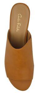 Open Toe Mule- Saddle