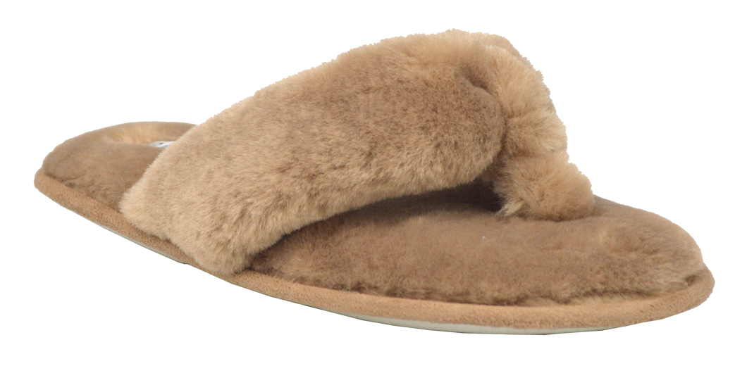 Fuzzy Slipper - Brown