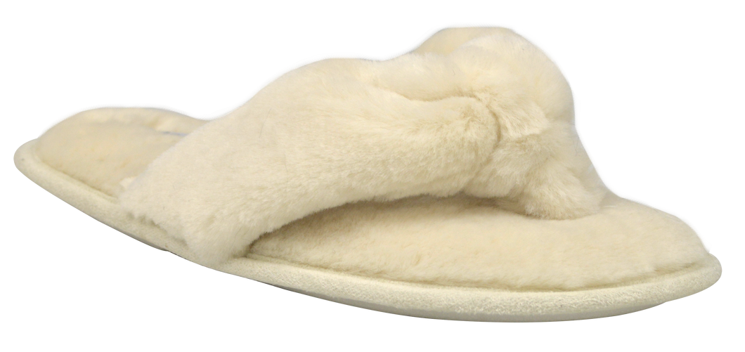 Fuzzy Slipper - White