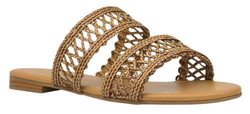 Woven Slide - Brown