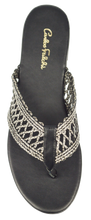 Load image into Gallery viewer, Woven Slide- Black