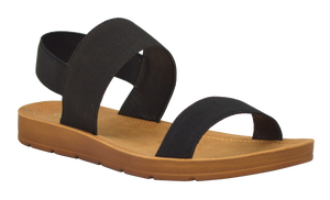 Banded Sandal- Black