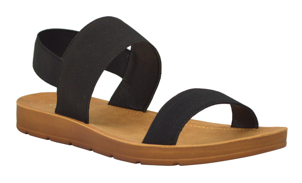 Banded Sandal- Black