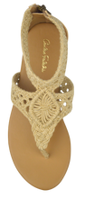 Load image into Gallery viewer, Macrame Ankle Strap Flat Sandal - Ivory