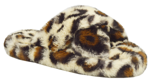 Furry Slipper Thong- Animal