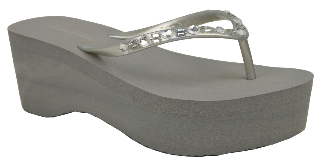 Platform Thong- Glitter