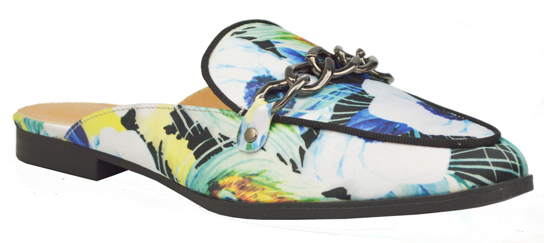 Floral Mule - Black