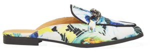 Floral Mule - Black